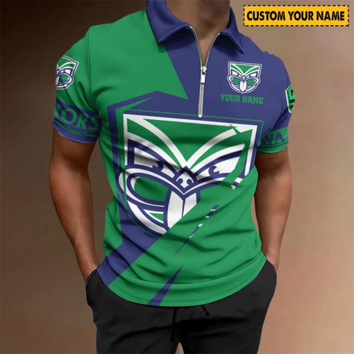 NRL New Zealand Warriors Custom Name Special Edition Zipper Polo Shirt