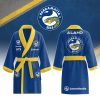 NRL Parramatta Eels Custom Name New Edition Fleece Bathrobe