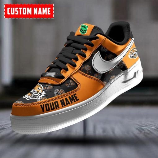 NRL Wests Tigers Custom Name Special Edition Air Force 1 Sneakers