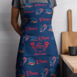 AFL Adelaide Crows Custom Name Gift For Mom Apron