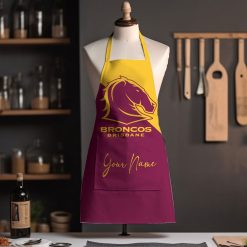 NRL Brisbane Broncos Custom Name New Edition Apron