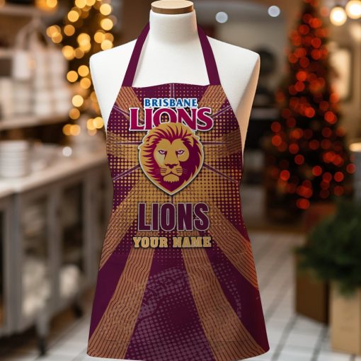 AFL Brisbane Lions Custom Name Limited Edition Apron