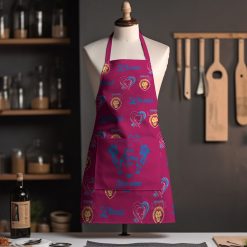 AFL Brisbane Lions Custom Name Gift For Mom Apron