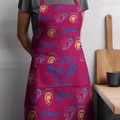 AFL Brisbane Lions Custom Name Gift For Mom Apron
