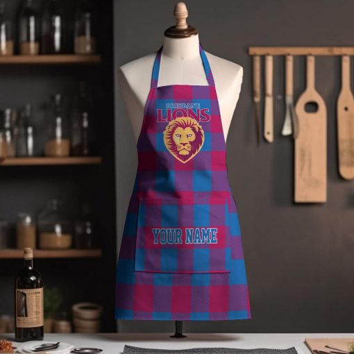 AFL Brisbane Lions Custom Name New Edition Apron