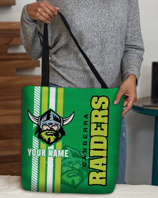 NRL Canberra Raiders Custom Name New Edition Tote Bag