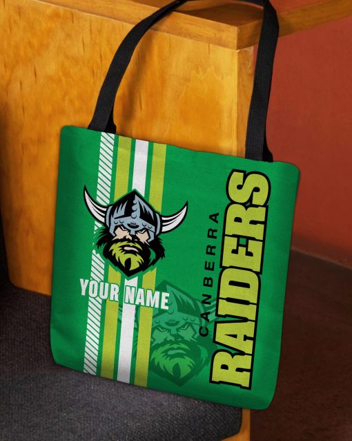 NRL Canberra Raiders Custom Name New Edition Tote Bag