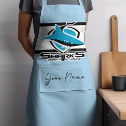 NRL Cronulla-Sutherland Sharks Custom Name New Edition Apron