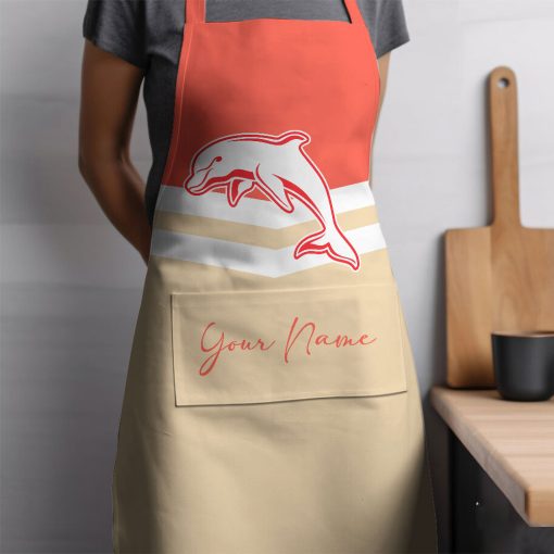 NRL Dolphins Custom Name New Edition Apron