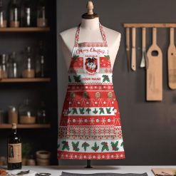 NRL St. George Illawarra Dragons Custom Name Christmas Gift For Fans Apron