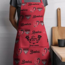 AFL Essendon Bombers Custom Name Gift For Mom Apron