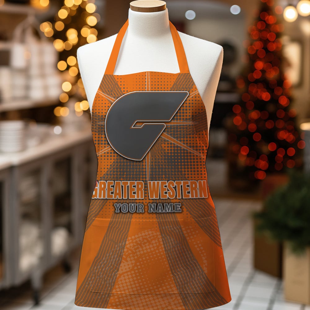 AFL Greater Western Sydney Giants Custom Name Limited Edition Apron
