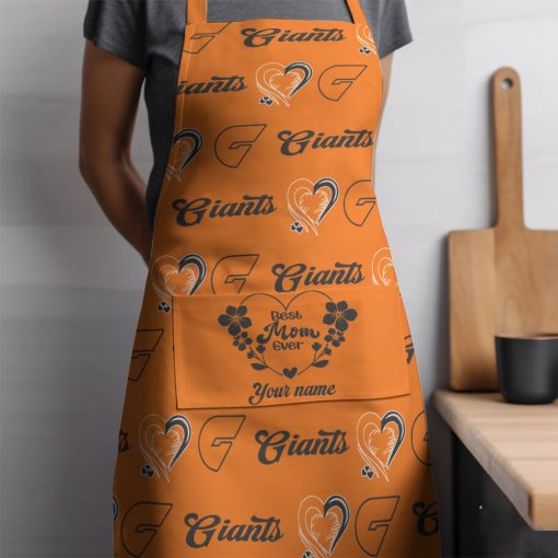 AFL Greater Western Sydney Giants Custom Name Gift For Mom Apron