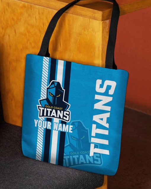 NRL Gold Coast Titans Custom Name New Edition Tote Bag
