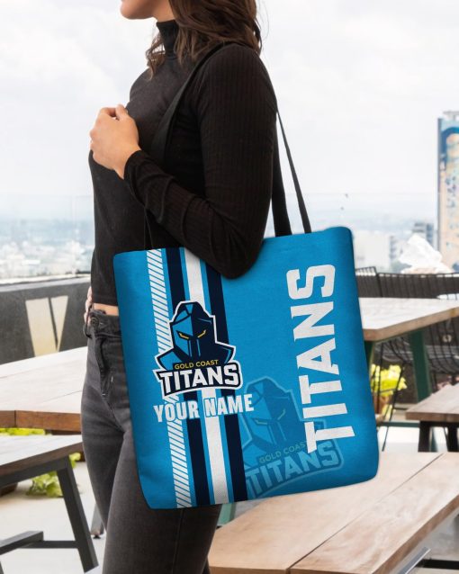 NRL Gold Coast Titans Custom Name New Edition Tote Bag