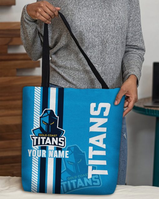 NRL Gold Coast Titans Custom Name New Edition Tote Bag
