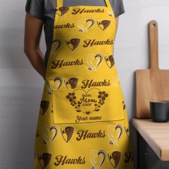 AFL Hawthorn Hawks Custom Name Gift For Mom Apron