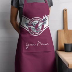 NRL Manly Warringah Sea Eagles Custom Name New Edition Apron