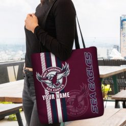 NRL Manly Warringah Sea Eagles Custom Name New Edition Tote Bag