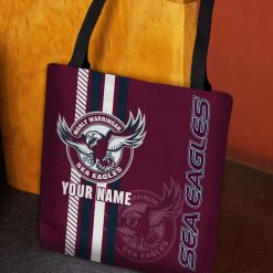 NRL Manly Warringah Sea Eagles Custom Name New Edition Tote Bag
