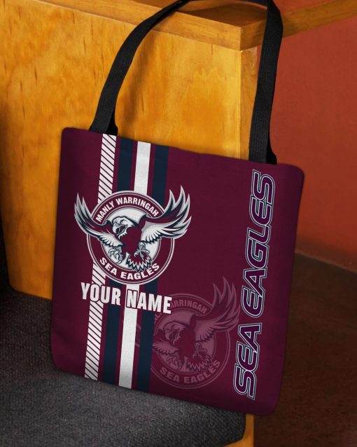 NRL Manly Warringah Sea Eagles Custom Name New Edition Tote Bag