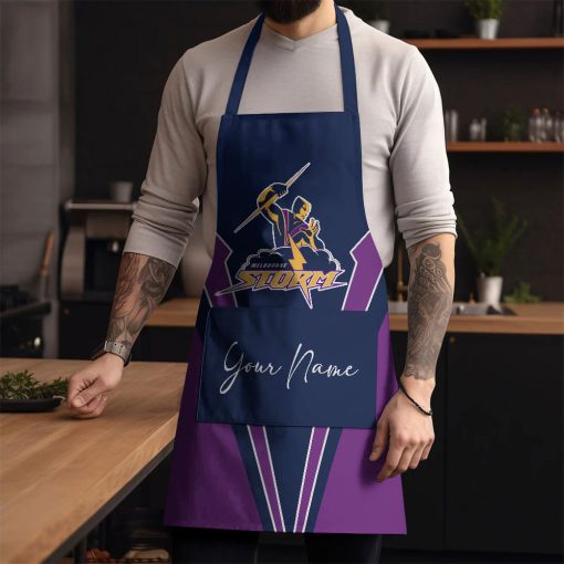 NRL Melbourne Storm Custom Name New Edition Apron