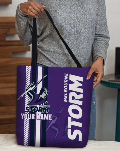 NRL Melbourne Storm Custom Name New Edition Tote Bag