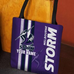 NRL Melbourne Storm Custom Name New Edition Tote Bag