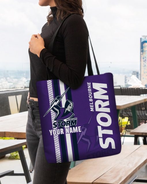 NRL Melbourne Storm Custom Name New Edition Tote Bag