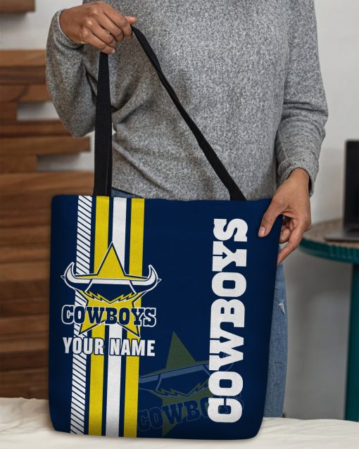 NRL North Queensland Cowboys Custom Name New Edition Tote Bag