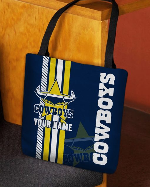 NRL North Queensland Cowboys Custom Name New Edition Tote Bag