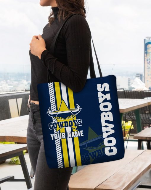 NRL North Queensland Cowboys Custom Name New Edition Tote Bag