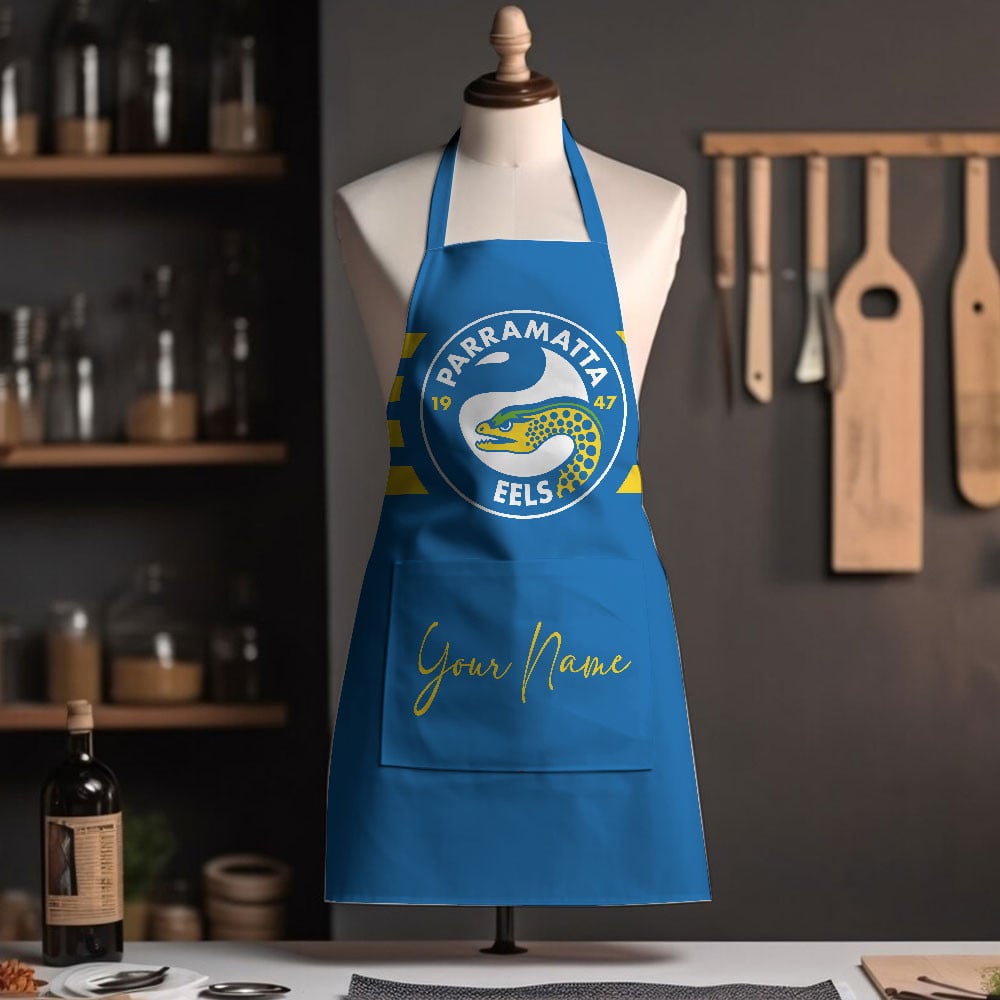 NRL Parramatta Eels Custom Name New Edition Apron