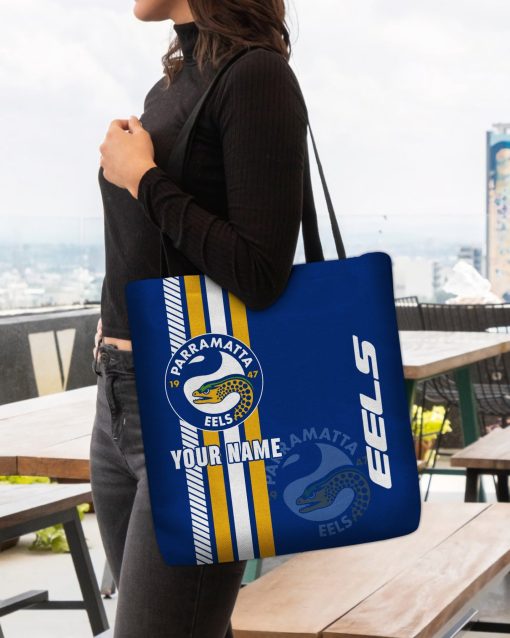 NRL Parramatta Eels Custom Name New Edition Tote Bag