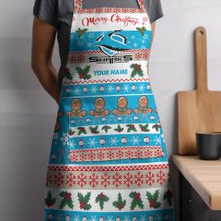 NRL Cronulla-Sutherland Sharks Custom Name Christmas Gift For Fans Apron