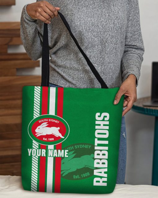 NRL South Sydney Rabbitohs Custom Name New Edition Tote Bag