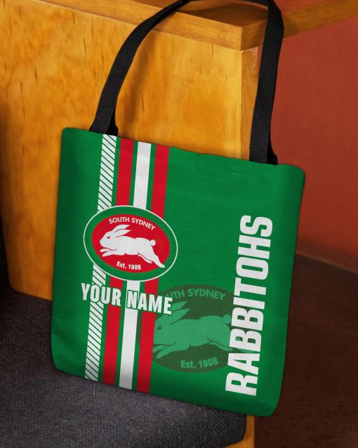 NRL South Sydney Rabbitohs Custom Name New Edition Tote Bag