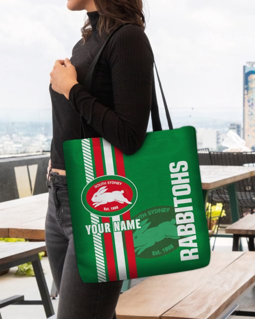 NRL South Sydney Rabbitohs Custom Name New Edition Tote Bag