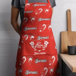 AFL Collingwood Magpies Custom Name Gift For Mom Apron (Copy)