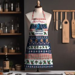 NRL Gold Coast Titans Custom Name Christmas Gift For Fans Apron