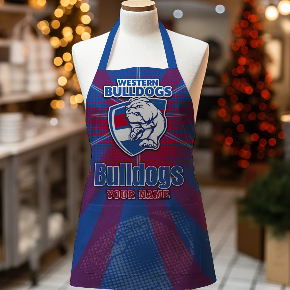 AFL Western Bulldogs Custom Name Limited Edition Apron