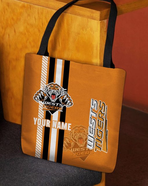 NRL Wests Tigers Custom Name New Edition Tote Bag