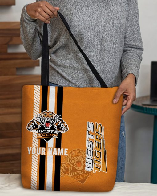NRL Wests Tigers Custom Name New Edition Tote Bag