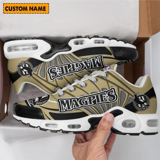 AFL Collingwood Magpies Custom Name Fan Edition Air Max Plus Shoes
