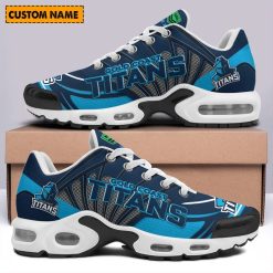 NRL Gold Coast Titans Custom Name Fan Edition Air Max Plus Shoes