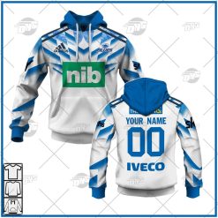 Auckland Blues Custom Name Number 2022 Away Jersey Pullover Hoodie