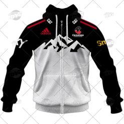Canterbury Crusaders Custom Name Number 2022 Away Jersey Zip Up Hoodie