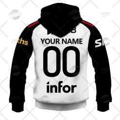 Canterbury Crusaders Custom Name Number 2022 Away Jersey Zip Up Hoodie