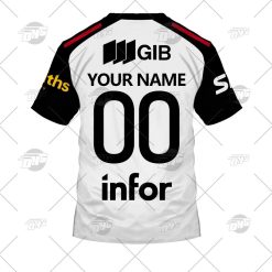 Canterbury Crusaders Custom Name Number 2022 Away Jersey T-Shirt