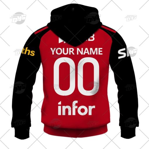 Canterbury Crusaders Custom Name Number 2022 Home Jersey Pullover Hoodie